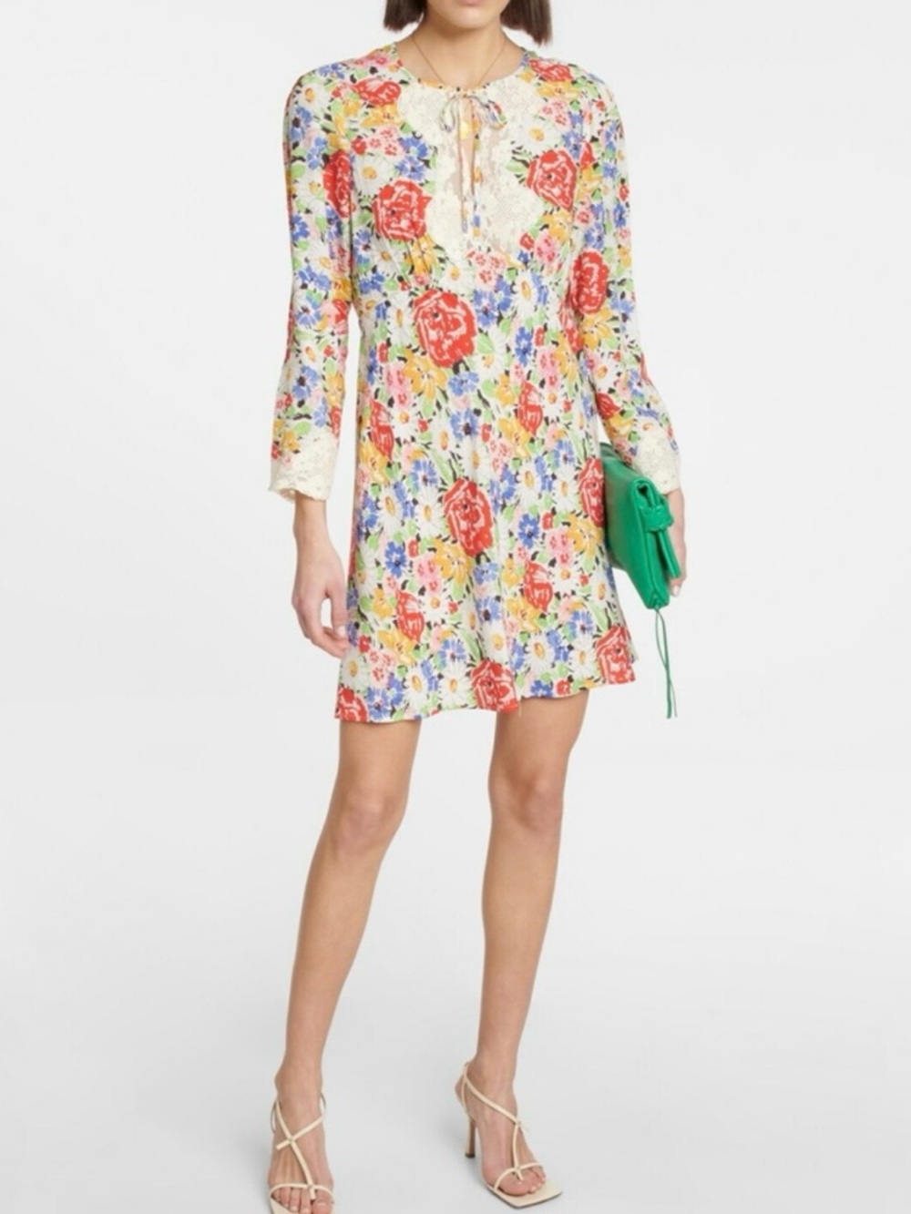 Rixo Abrielle floral minidress Medium US 8